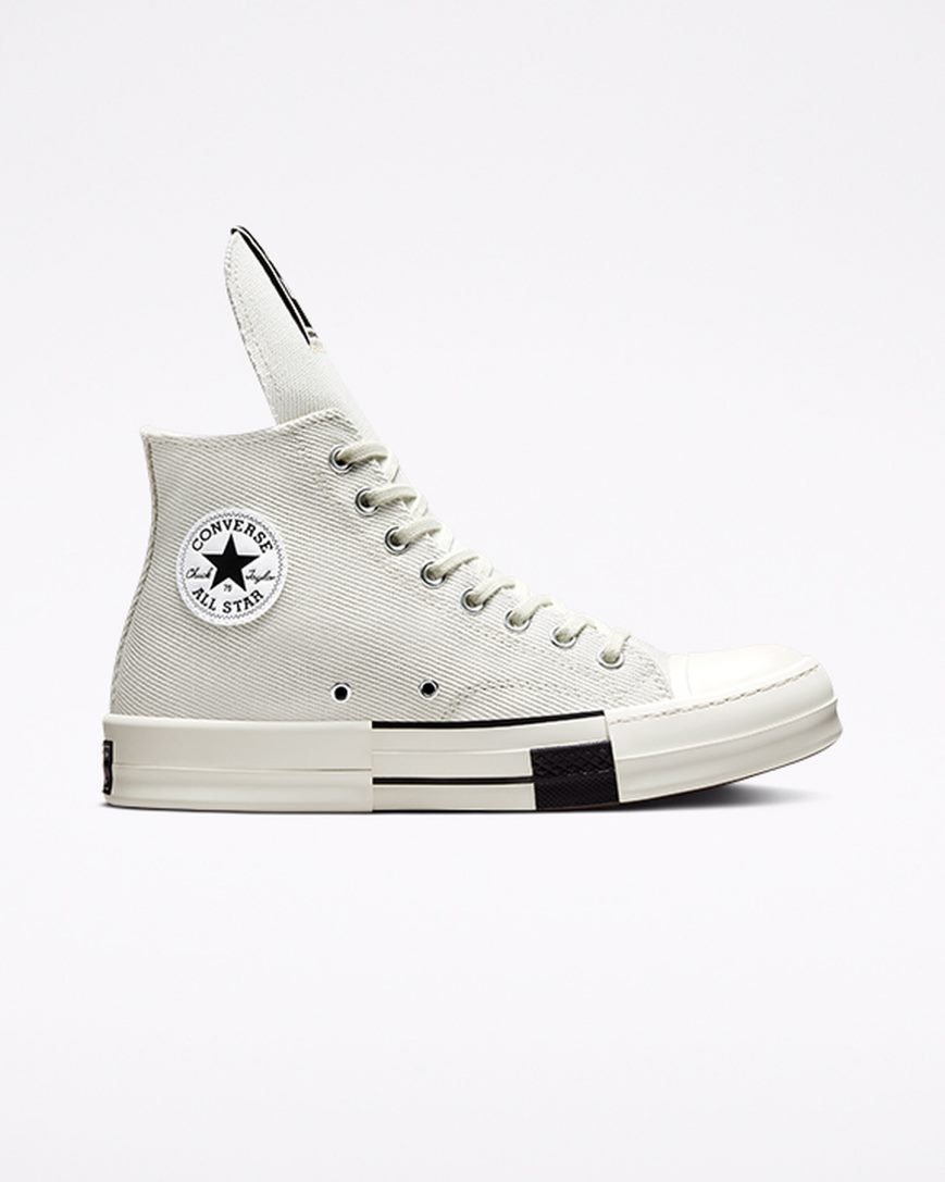 Tenisi Inalti Barbati Converse x DRKSHDW DRKSTAR Chuck 70 Albi Negrii | RO OHIX13491